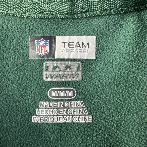 Green Bay Packers Hoodie Mens Medium Sweatshirt Pullover Script TX3 Warm NFL - Picture 5 of 8